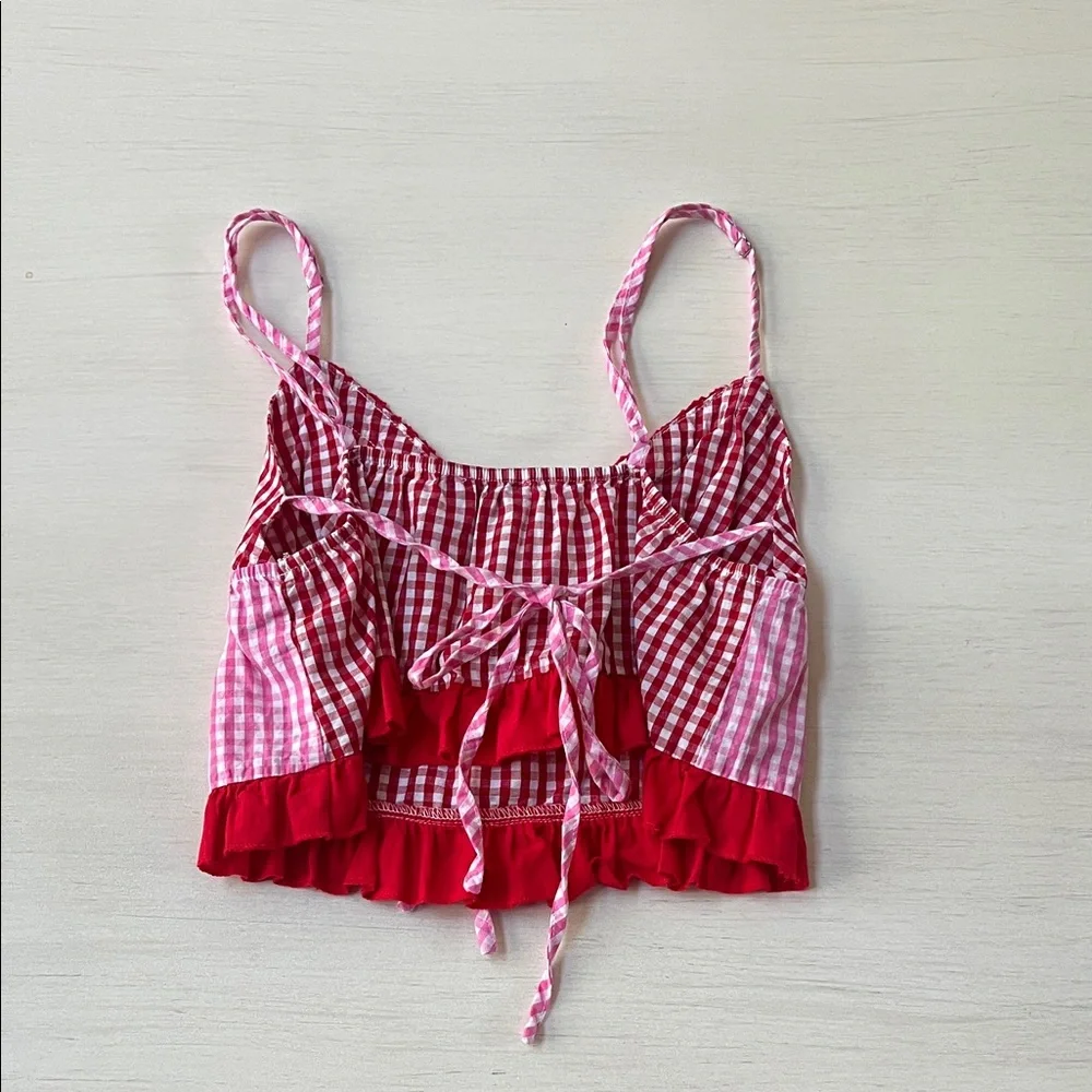 Edikted Joanne Mixed Gingham Top - Picture 5 of 5